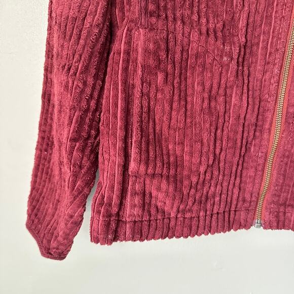 Woolrich Corduroy Jacket Womens MEDIUM Shacket Zip Gorpcore Outdoor Work Red - Picture 5 of 9